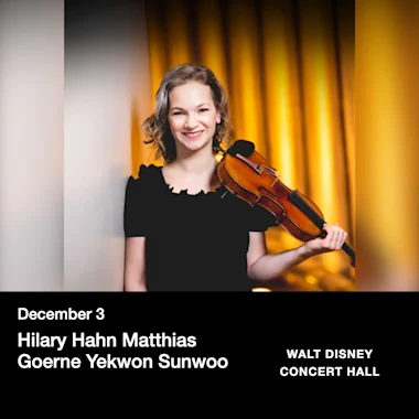 Hilary Hahn Matthias Goerne Yekwon Sunwoo