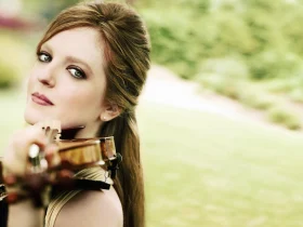 Production Photo of Rachel Barton Pine, violin in DC.