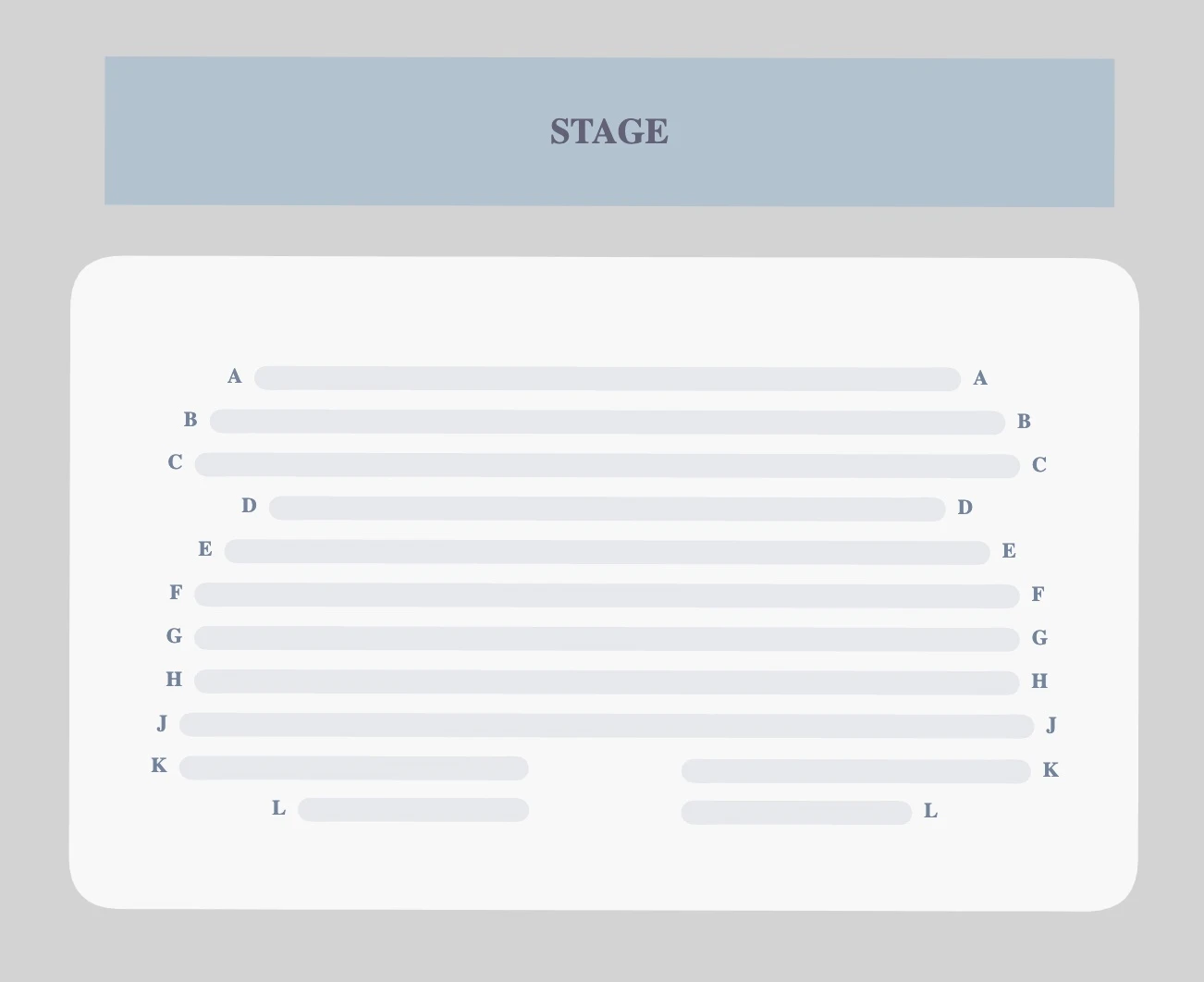 Paul Hall seating plan