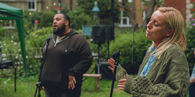 Photo credit: Cast of St. Anne Comes Home (Photo by Harry Grout)