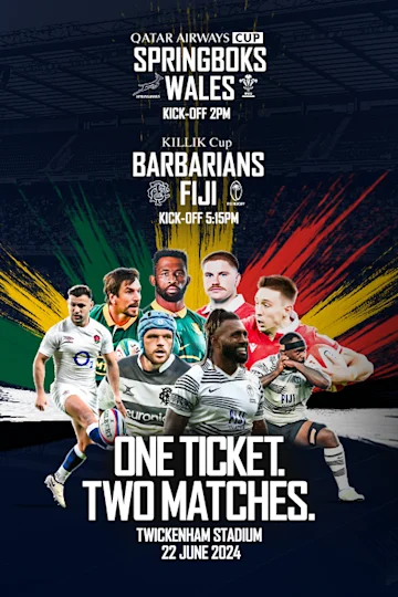 Double Header - South Africa vs Wales & Barbarians vs Fiji Tickets