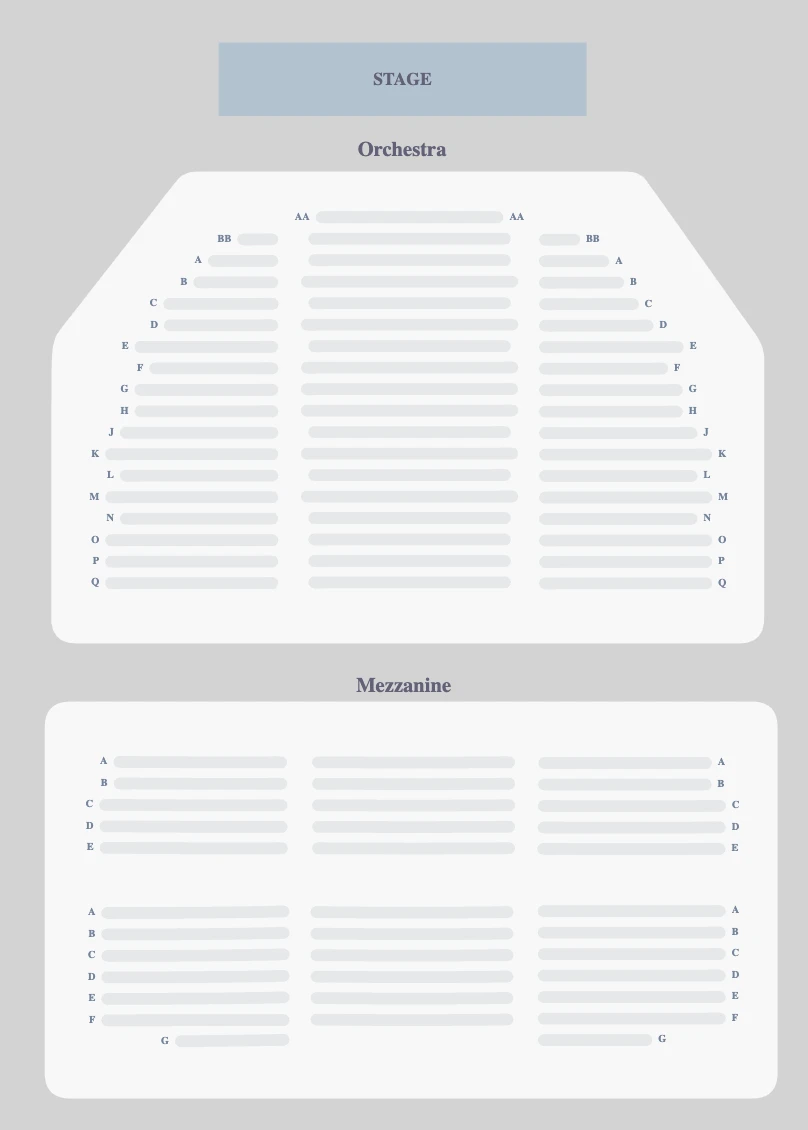 Barrymore Theatre seating plan