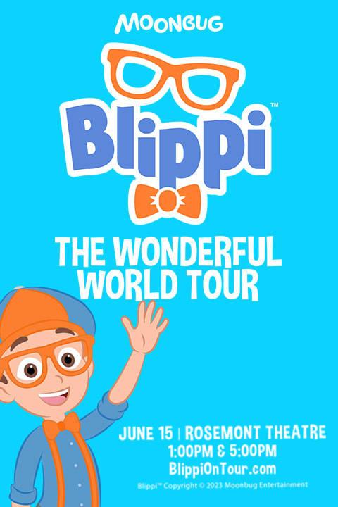 BLIPPI The Wonderful World Tour show poster