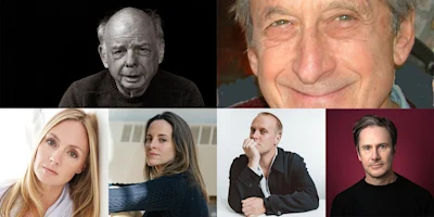 A collage of six individual portraits, featuring four men and two women, each shown from the shoulders up against plain or neutral backgrounds.