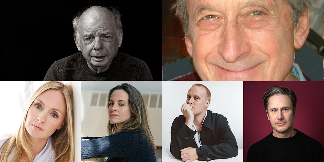 A collage of six individual portraits, featuring four men and two women, each shown from the shoulders up against plain or neutral backgrounds.