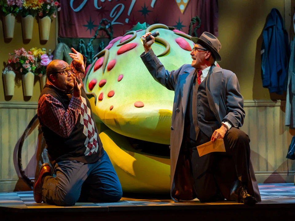 Production shot of Little Shop of Horrors in Washington, DC.