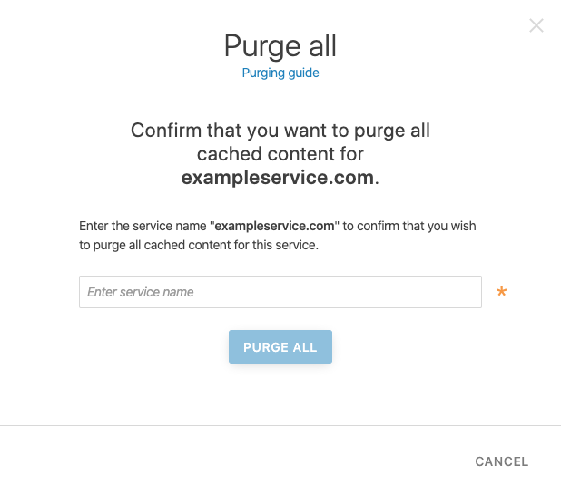 purge all interface