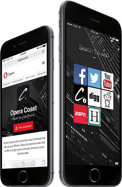 Opera Screenshot mobil