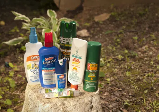 A collection of many different types of repellents