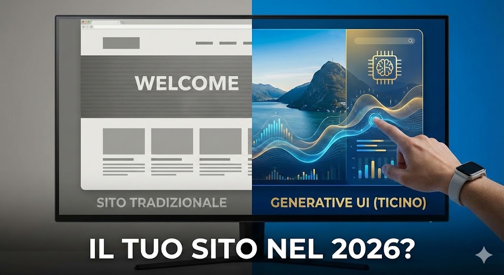 Il Tuo Sito Web è Già "Fossile"? Perch é le Aziende in Ticino Stanno Passando alla Generative UI 