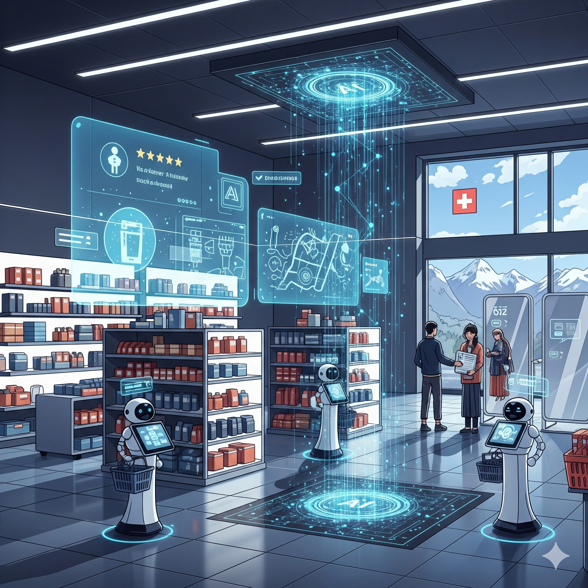  L'IA Trasforma lo Shopping in Svizzera: Negozi del Futuro