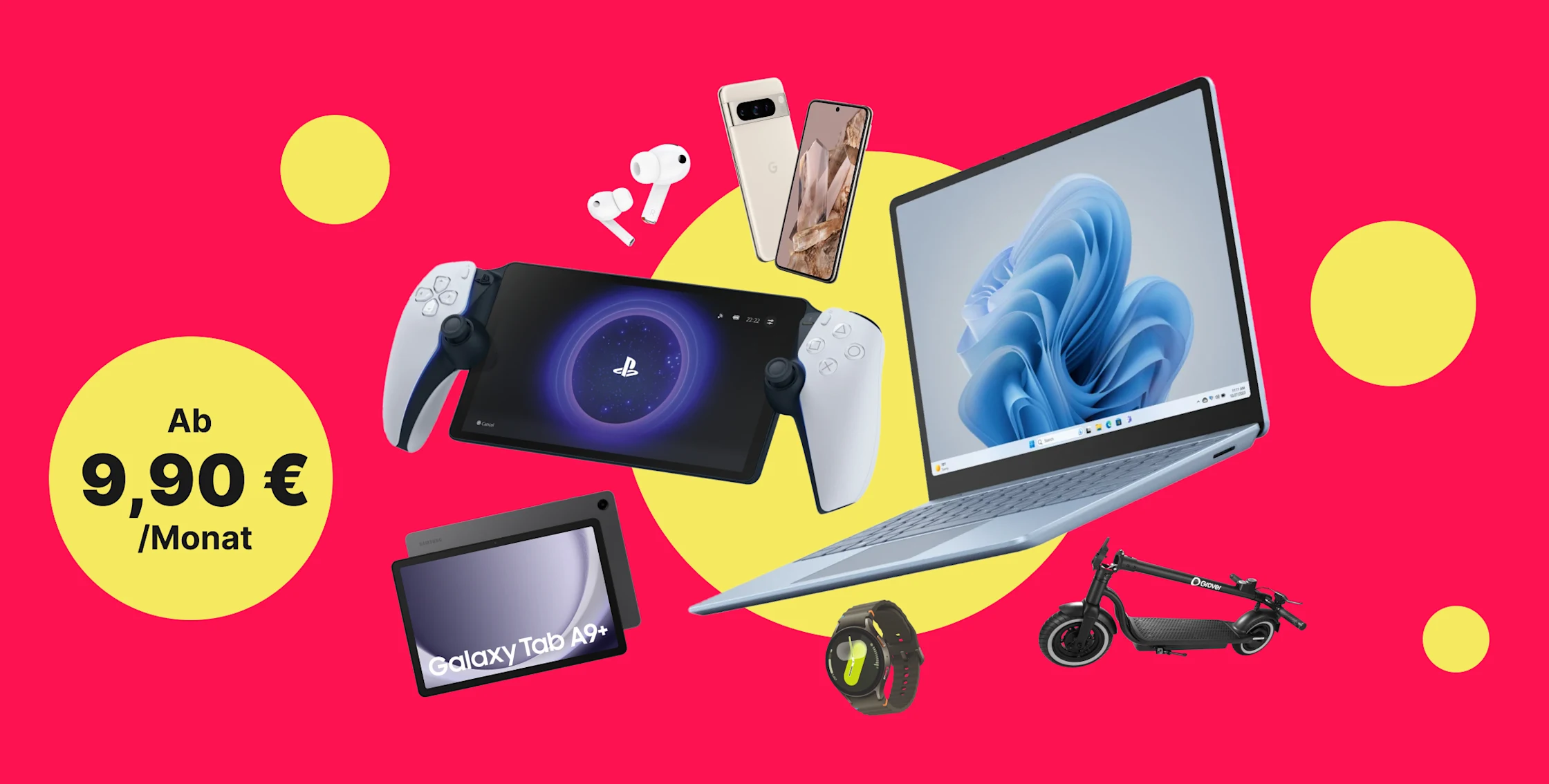 Tech-Produkte flexibel mieten mit Grover