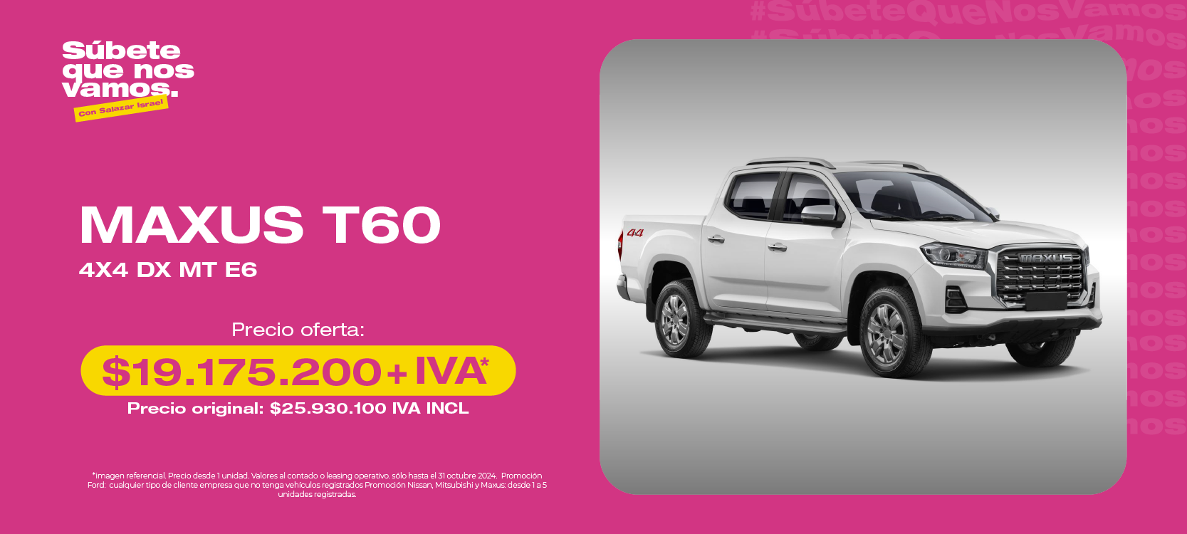 SI | Promocion Maxus T60 4x4