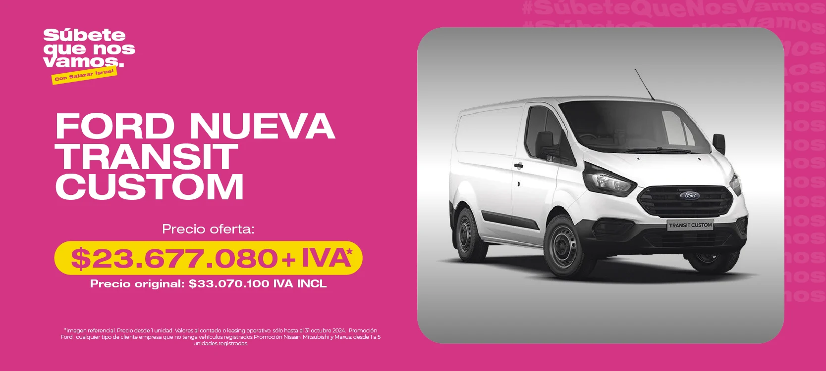 SI | Promoción Nueva Ford Transit Custom