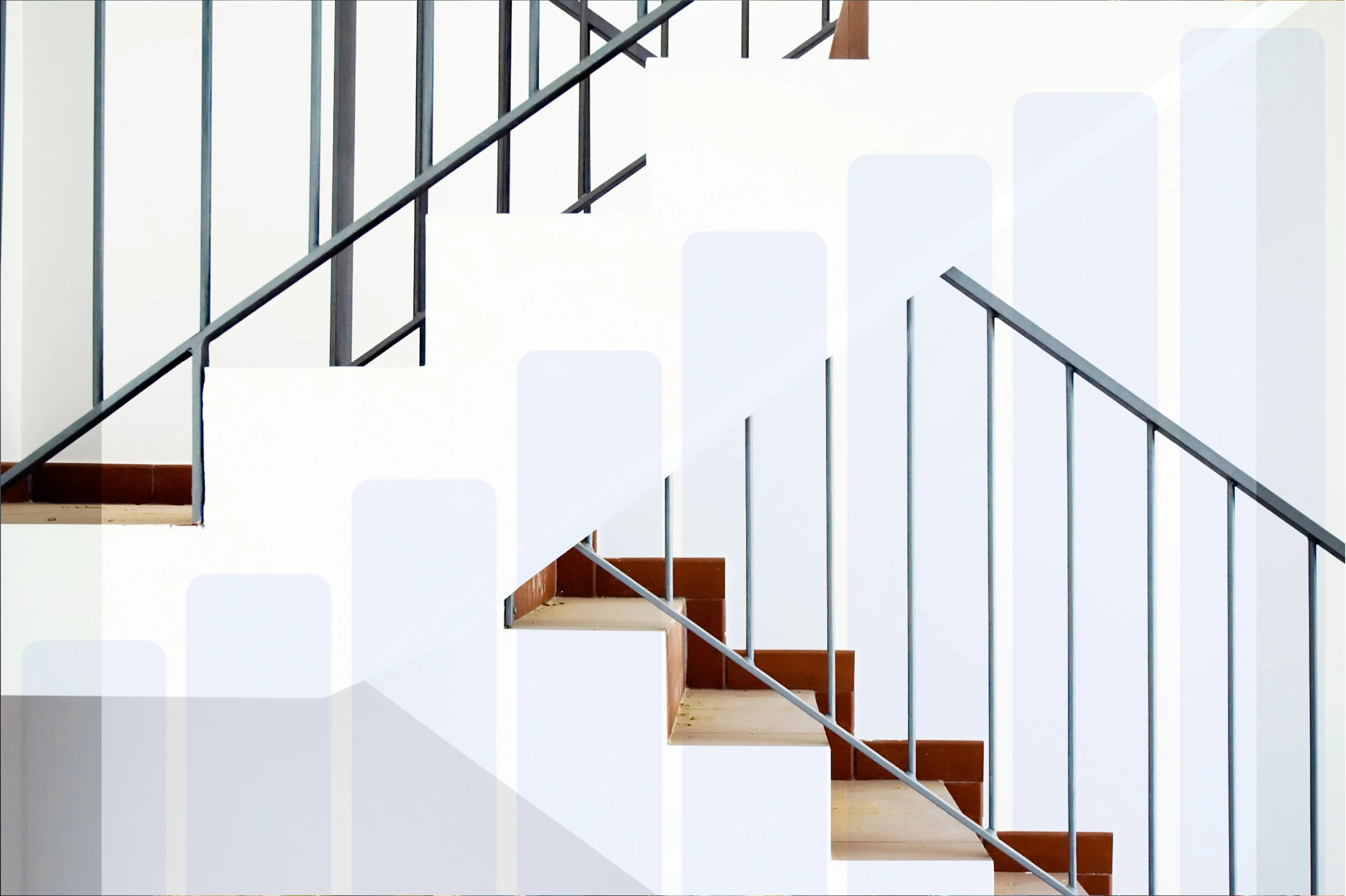 Staircase with bar graph