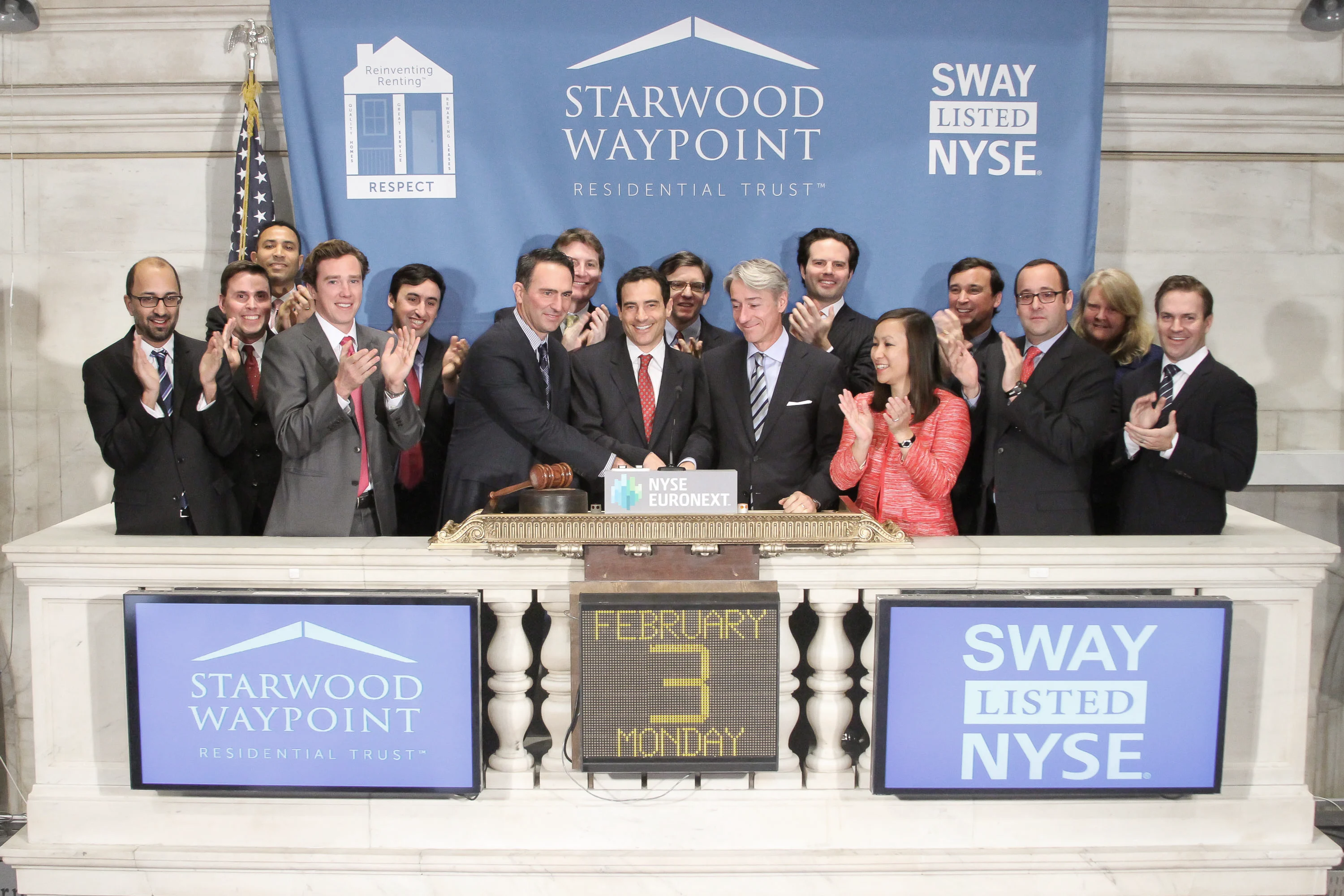 Gary Beasley and Doug Brien at the NYSE