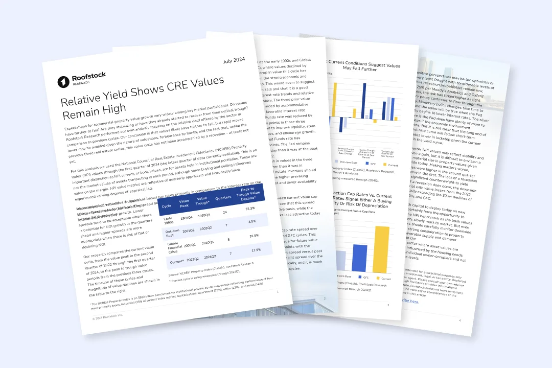 Relative Yield Shows CRE Values Remain High PDF