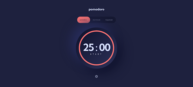 Pomodoro app (frontend mentor challenge)