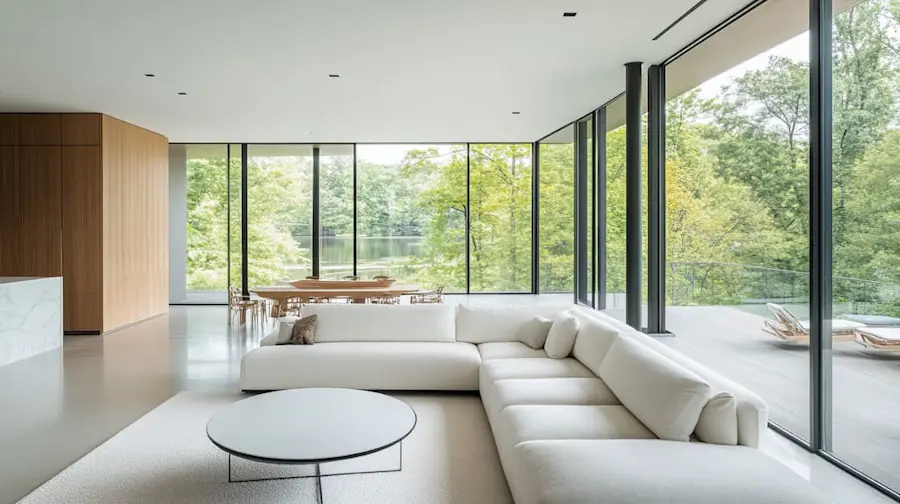 Bright modern living room, illustrating the coming soon phase