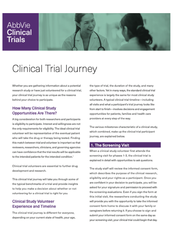Clinical Trial Journey - Learn More image