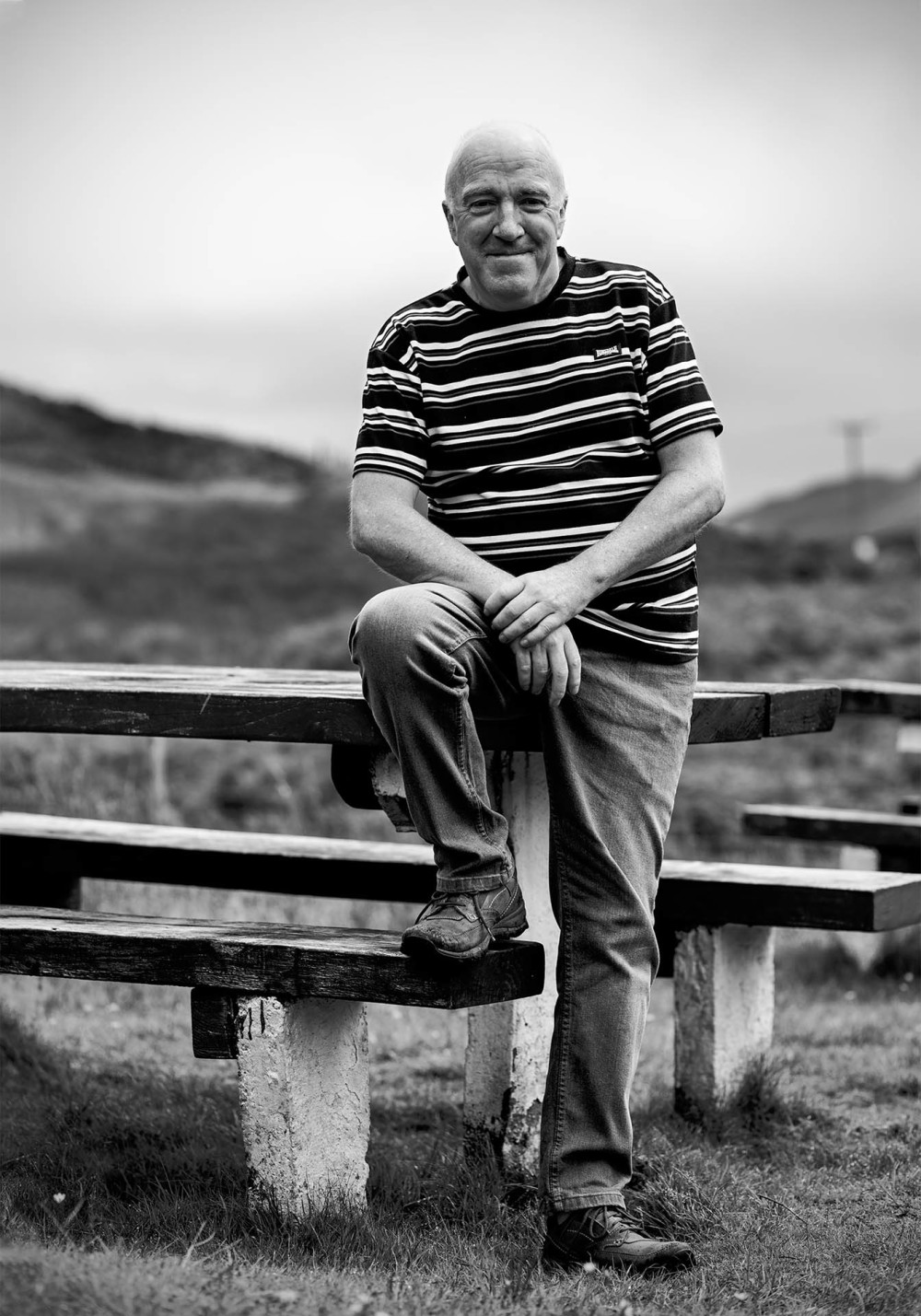 Stephen H, a service user at Men's Shed, Paisley. Photographed for Shelter Scotland's 50th anniversary by Melissa Mitchell.