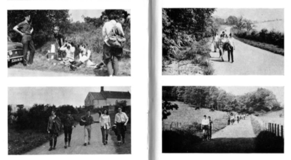 Photos from Dollar Academy pupils' sponsored walk in 1969.