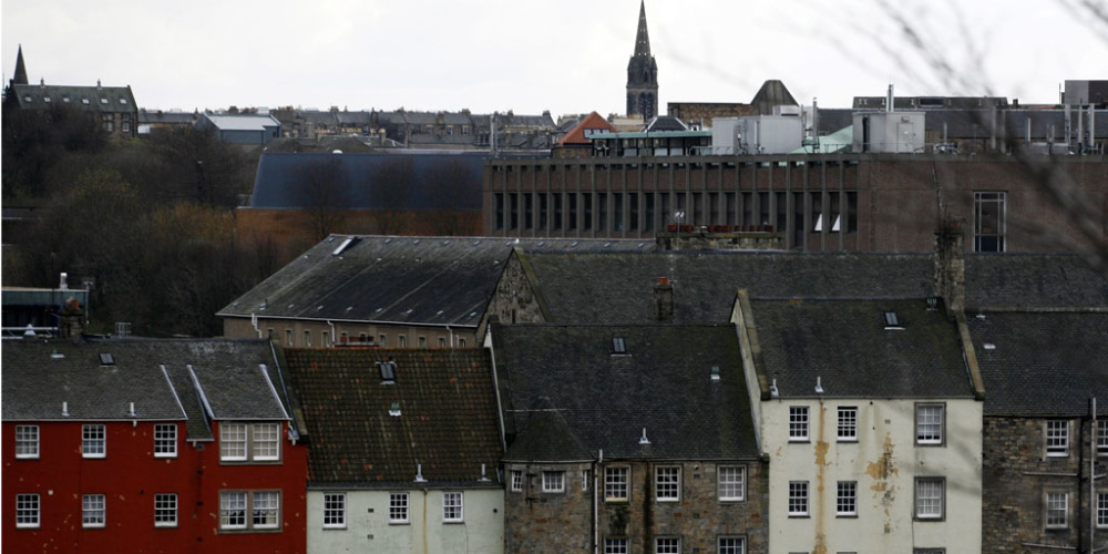 Rooftops in Edinburgh.