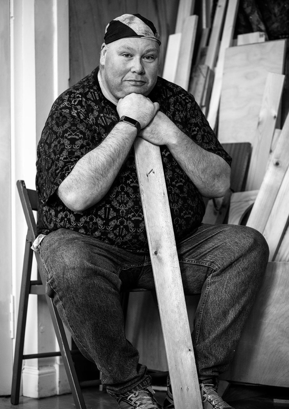 Robert, service user at Men's Shed, Paisley. Photographed for Shelter Scotland's 50th anniversary by Melissa Mitchell.