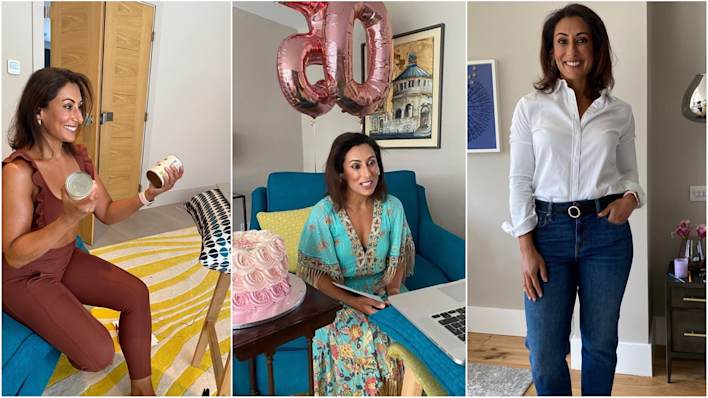 Saira Khan gets ready for Loose Women at home