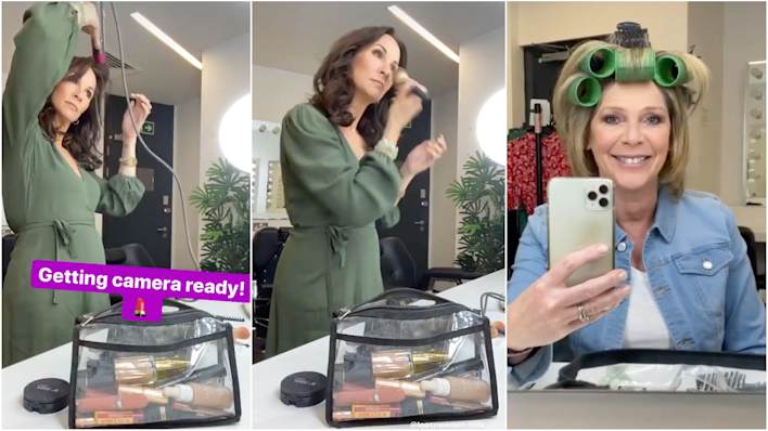 Loose Women Andrea and Ruth get ready in lockdown