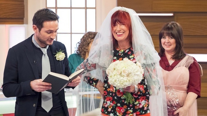 Janet Street-Porter marries herself live on the show with Frank Lampard  conducting the ceremony! | Loose Women