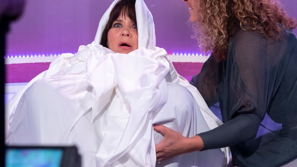 WATCH: Our Coleen Nolan Gets Swaddled Like A Baby! | Loose ...