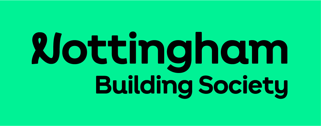 The Nottingham Building Society logo with a green background