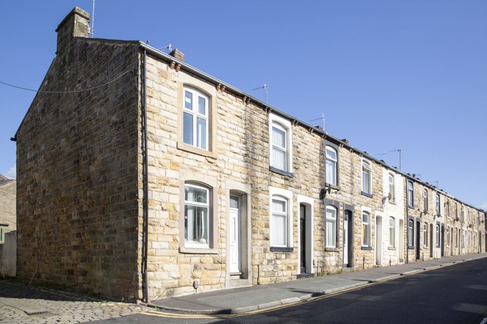 A row of houses.