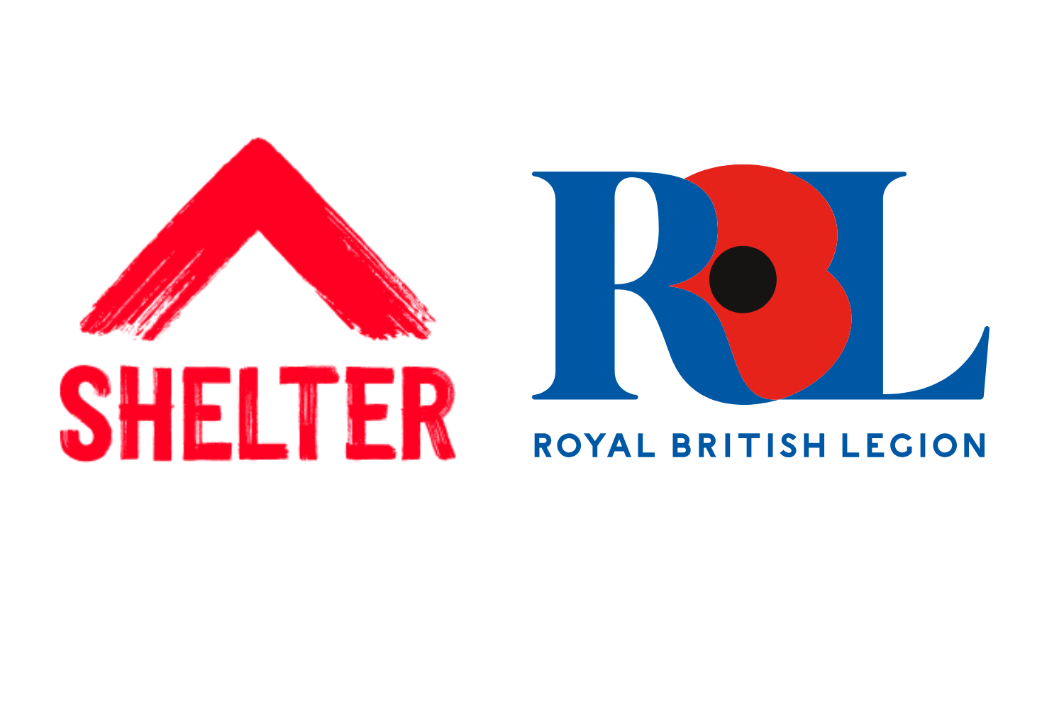 Shelter logo and RBL logo