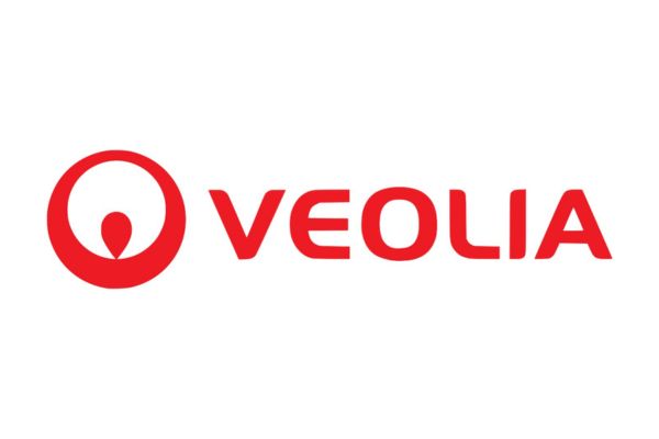 Red and white Veolia logo