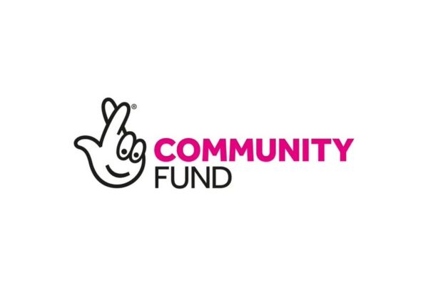 National Lottery Community Fund logo, featuring an image of crossed fingers.