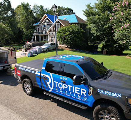 Top Tier Roofing truck
