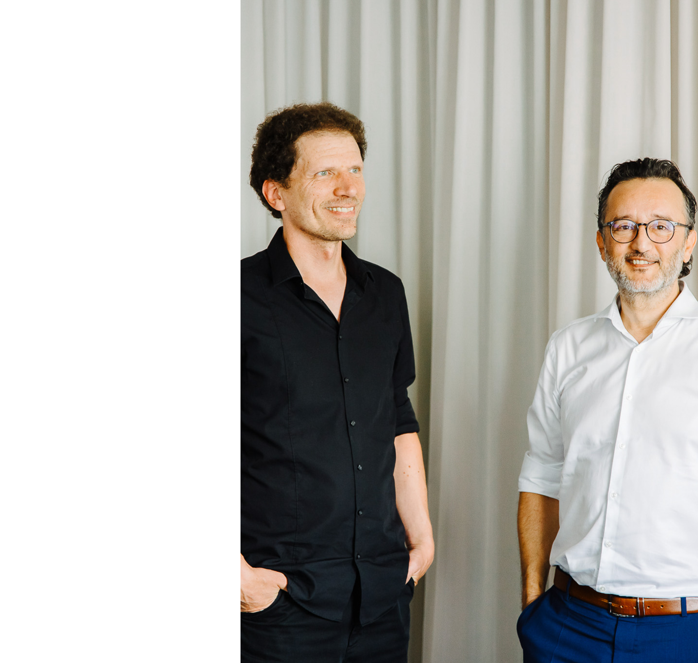 Portrait with Stephan Clasen (Technical Director, denkwerk) and Kaan Karaca (CTO, denkwerk). Lecture: "The future of e-commerce: exclusive insights into trends 2023/2024"