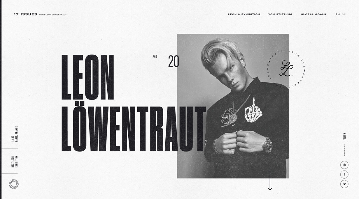 Leon Löwentraut is the artist for the project Art4GlobalGoals. By denkwerk for the YOU Foundation