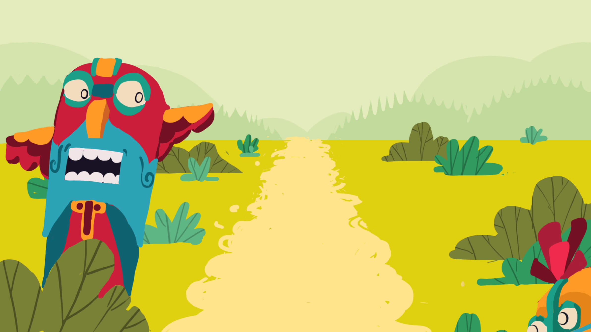 Die ersten Moodboards zum Mobile Game Jinxed Road: Umgebungsbilder