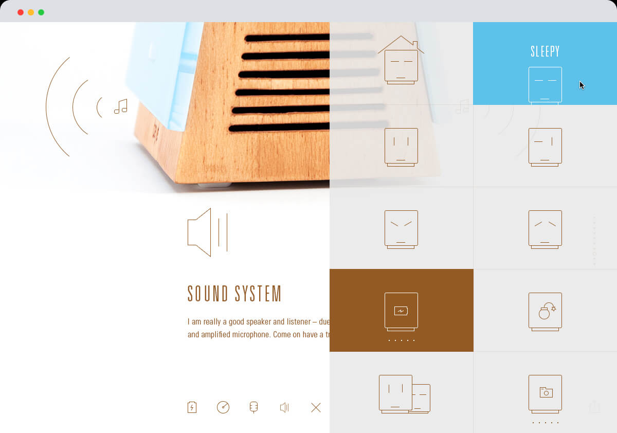 Die Webseite zum voip-Telefon Teye