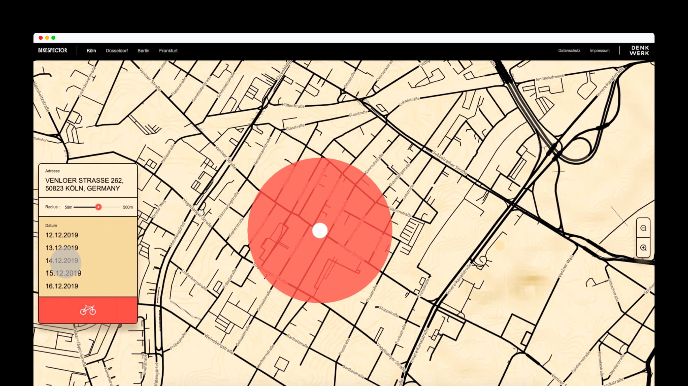 Bikespector: Modellierung der Vorhersage
