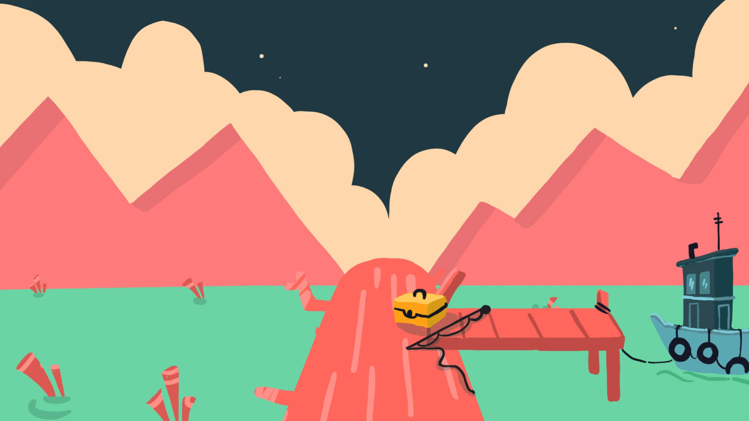 Die ersten Moodboards zum Mobile Game Jinxed Road