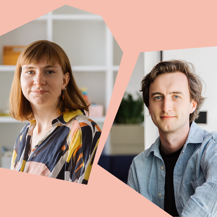 Carl Polaczek und Paul van der Veen sprechen beim WUD23 im denkwerk