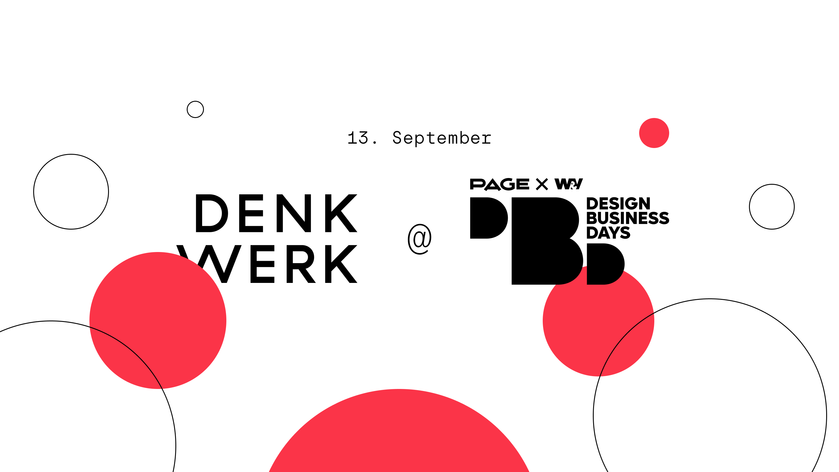 denkwerk auf der Bühne bei den Design Business Days 2023 in Hamburg