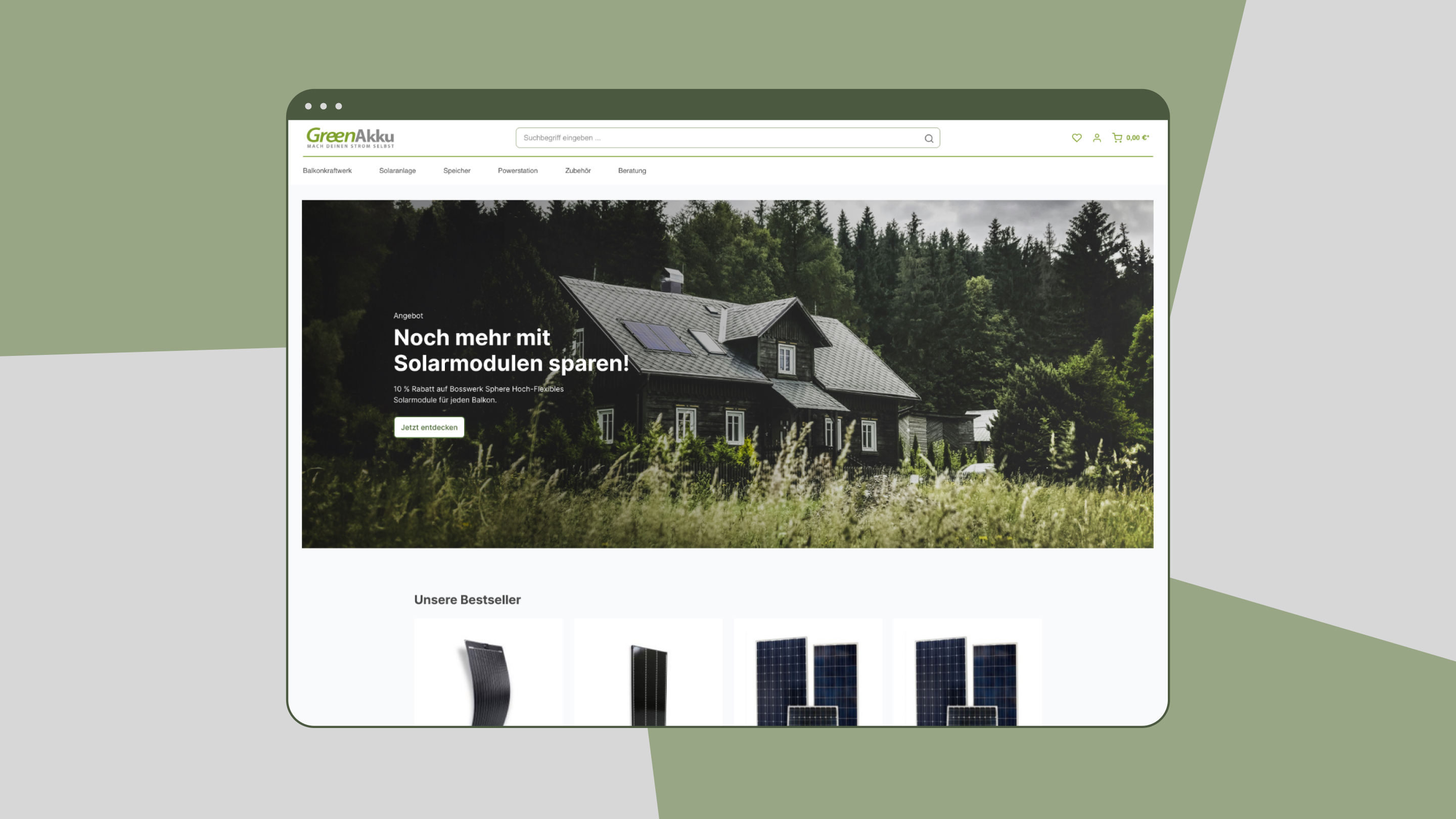 „Mach deinen Strom selbst“ (GreenAkku) trifft auf „Create Positive Change“ (denkwerk). Matcht perfekt. Das Ergebnis der Zusammenarbeit: ein komplett neu gestalteter, intuitiver und unkomplizierter Onlineshop für B2B- und B2C-Kunden.