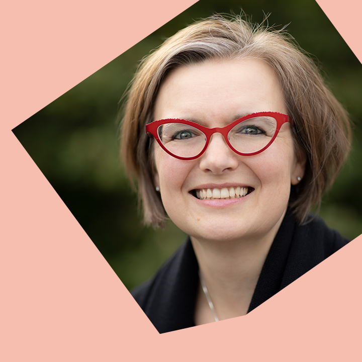 Katja Busch hält einen Vortrag auf dem, WUD23 im denkwerk