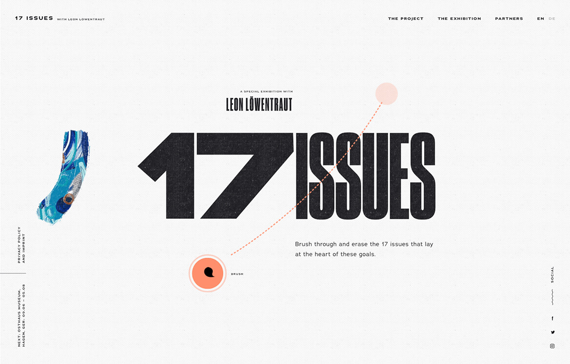 131.683 Pinselstriche und 17 Bilder von Leon Löwentraut - denkwerk für die YOU Stiftung
