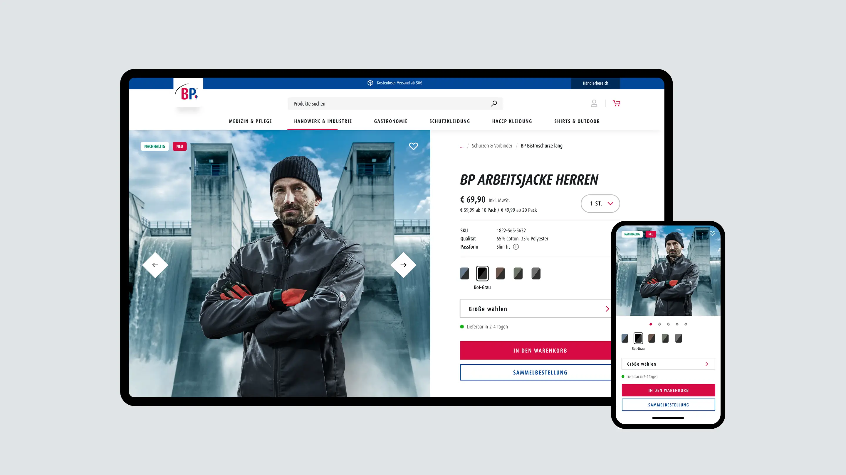 Relaunch with denkwerk: The BP brand by Bierbaum-Proenen is one of the leading specialists for workwear and personal protective equipment.